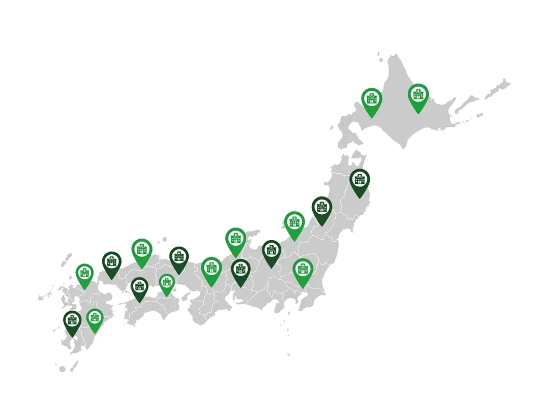 日本全国の動物病院に対応
