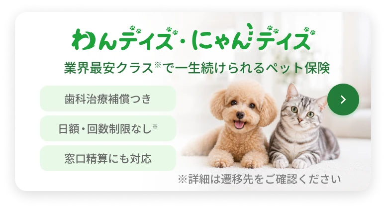 わんデイズ・にゃんデイズ｜業界最安クラスで一生涯続けられるペット保険