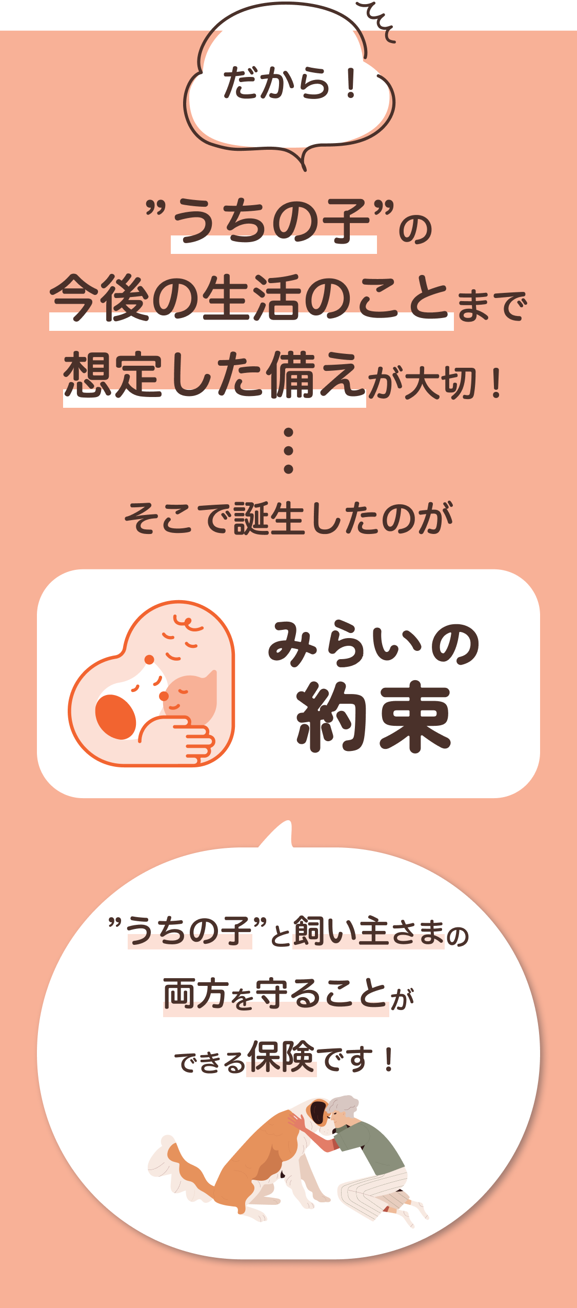 だからうちの子の今後の生活のことまで想定した備えが大切 そこで誕生したのがみらいの約束